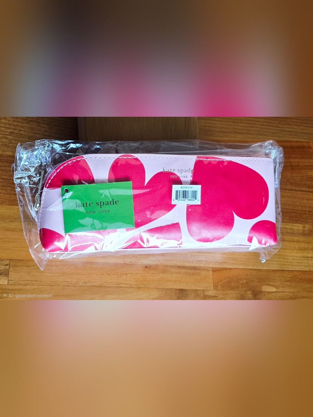 NEW! Kate Spade Pencil Case With Office Supplies Sweet Hearts